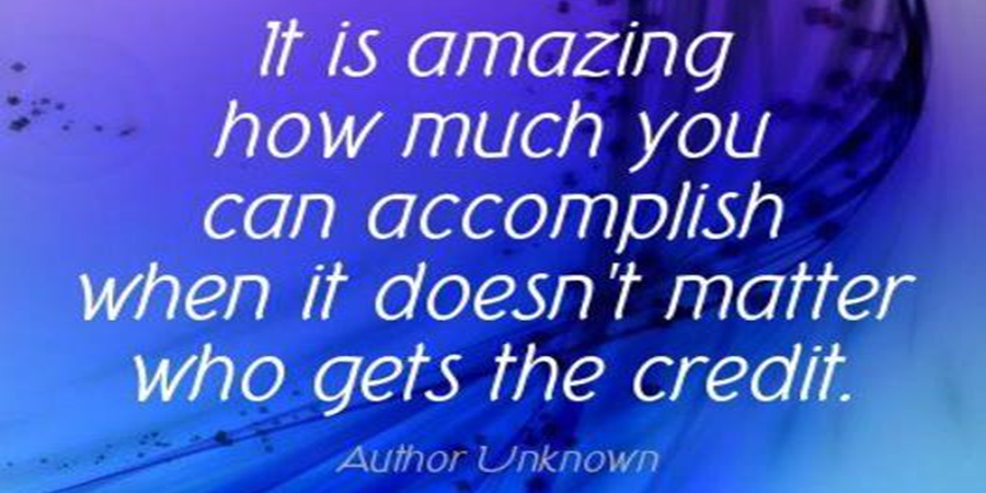 WarrenWhitlock's tweet photo. "It is amazing how much you can accomplish when it doesn't matter who gets the credit"
#quote #leadership https://t.co/sq4yP8800Y