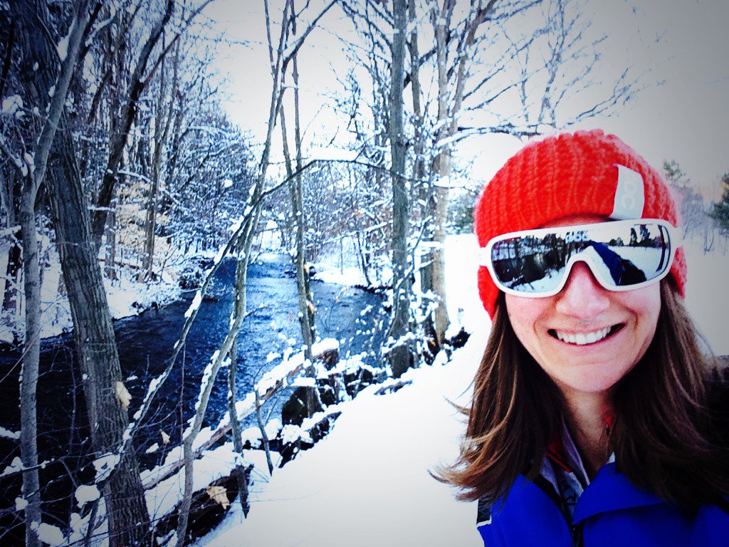 drmaxct's tweet photo. A little #snowshoe #running was in order due to the #snowstorm #getoutside #newengland #prettyinpoc @Stans_VeloCC https://t.co/RczlJ9zEZM