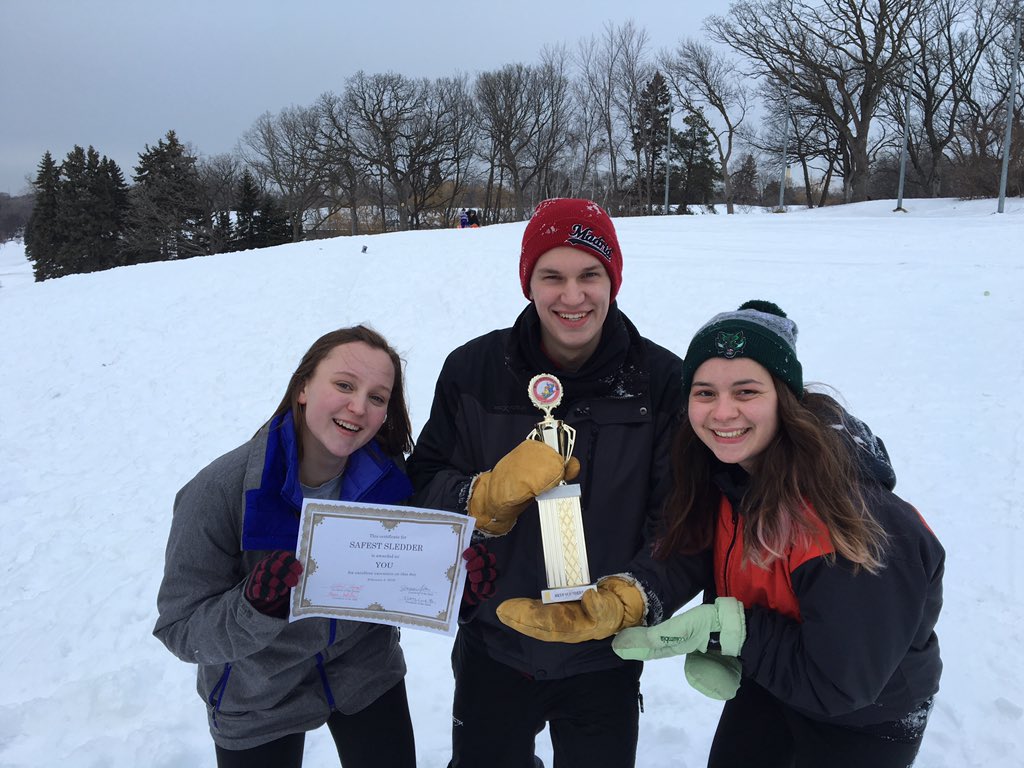 CHSleddingClub's tweet photo. Congratulations to Giulia, Mary, and Asher for sealing the victory! Team Hoe Angels with the win today. Great job! https://t.co/WyJrKWCrpB