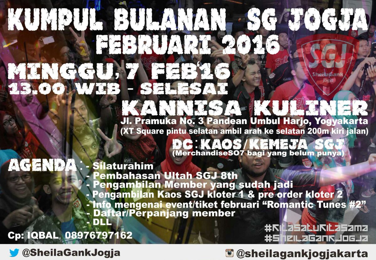 dina5391's tweet photo. yo... yang selo ngumpul... "@SheilaGankJogja: [BESOK] #Merapat 😆 https://t.co/hU5kn08tmX"