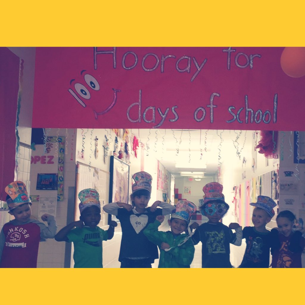 bradley_klopez's tweet photo. Celebrating 100 Days of school! #PMPrek #100DaysOfSchool #onlythestrongsurvive💪 #whatsyoursuperpower #teaching https://t.co/gTdroKEkEh