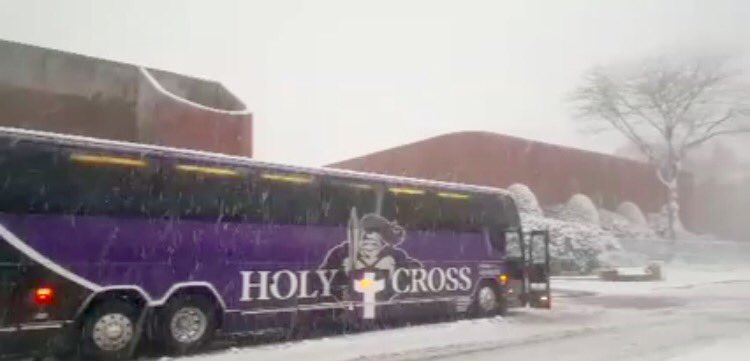 SilverFoxCoach's tweet image. A bit of snow up at the Hart Center today! @GoHolyCross