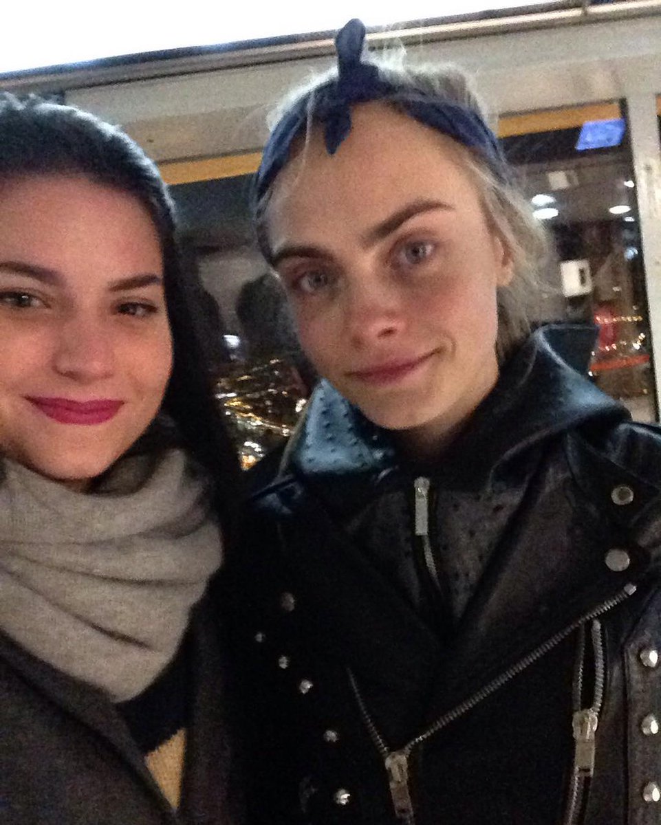#New | @Caradelevingne with a fan in Paris, France - February 3, 2016