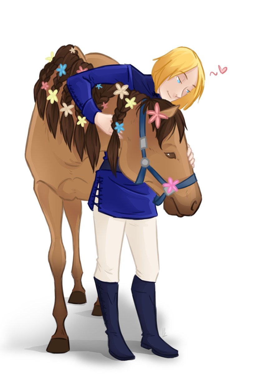 Arianwen44's tweet photo. THANK YOU FOR MAKING LAURENT A HORSE PERSON @cspacat <3 <3 https://t.co/58eM0rw5pb