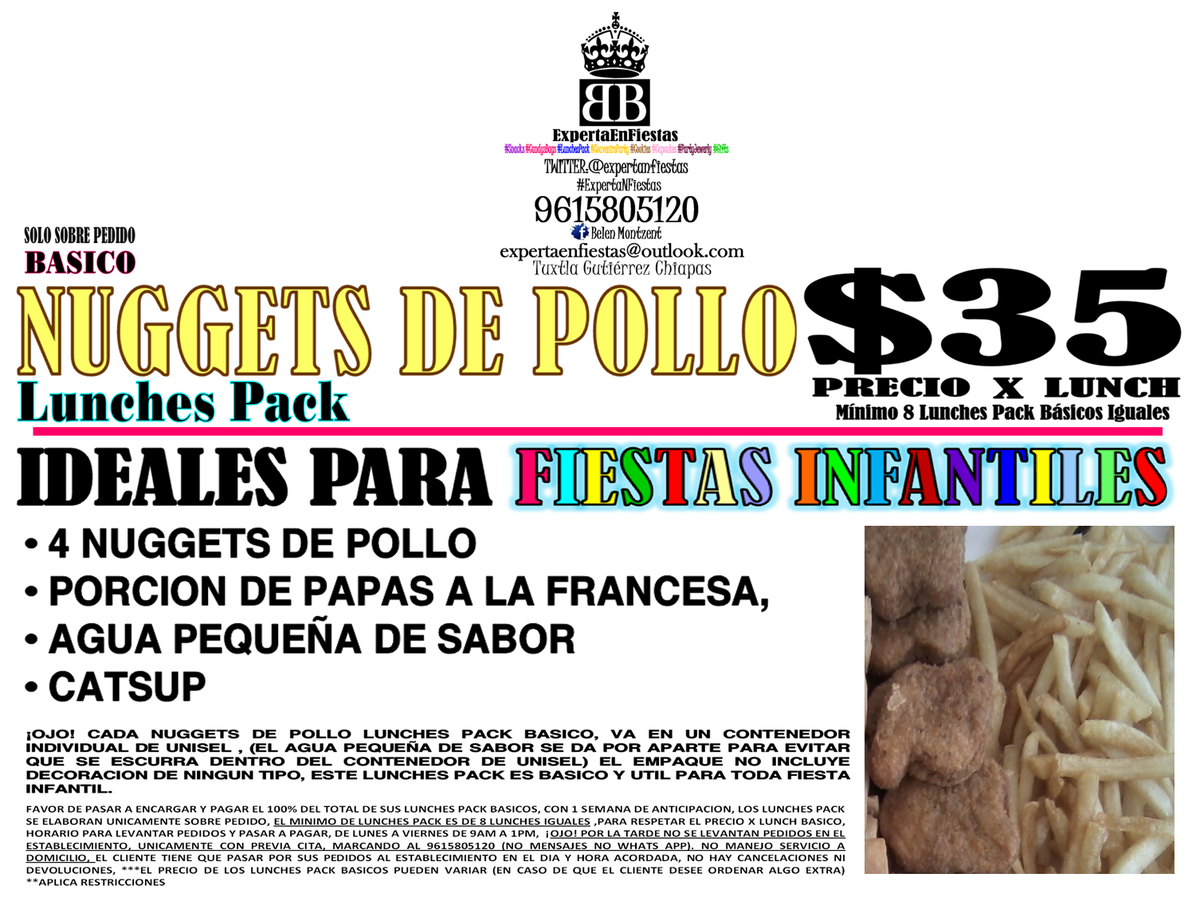BelenMontoyaZen's tweet photo. #MiraloVos ESTOS #LunchespackBásicos TAN' A BUEN PRECIO PA LA PIÑATA D LOS PICHIS COMO LO VES https://t.co/raFrmsQ4nK