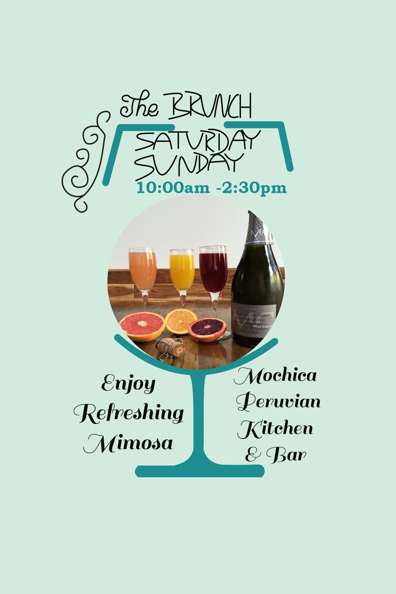Mochica_SF's tweet photo. BRUNCH @Mochica
Complementary glass of Mimosa
take a photo #tag #BrunchMochica #PeruvianKitchen #PorteroHill https://t.co/Prlggoen49
