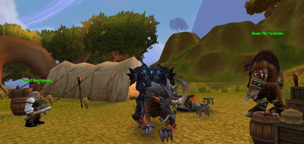 DutchButters's tweet photo. 64 1/2 .  On into Nagrand.  Why Hello there Mr. Nesingwary. Lets get this rolling shall we. #altleveling  #Warcraft! https://t.co/Av9zuTSki9