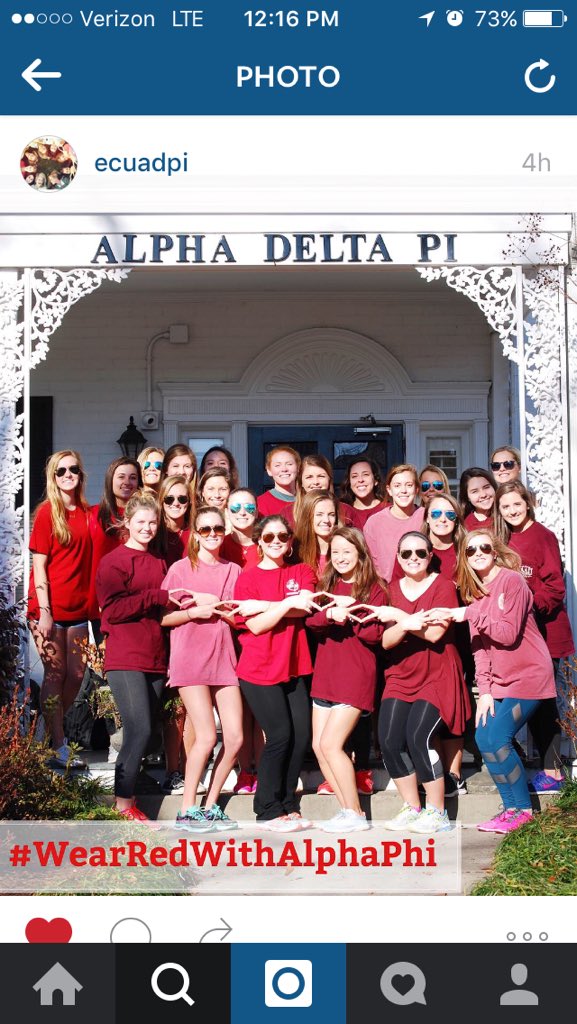 Follow us on Instagram <a href="/ecuadpi/">ECU ADPi</a> &amp; like this picture. If we get the most likes we will receive $200 to go to the RMH!