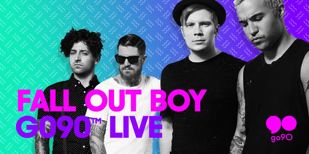 falloutboy's tweet image. our show in #SanFrancisco is being live streamed on @go90. download + watch at 9p PT tonight bit.ly/1SO1FWg