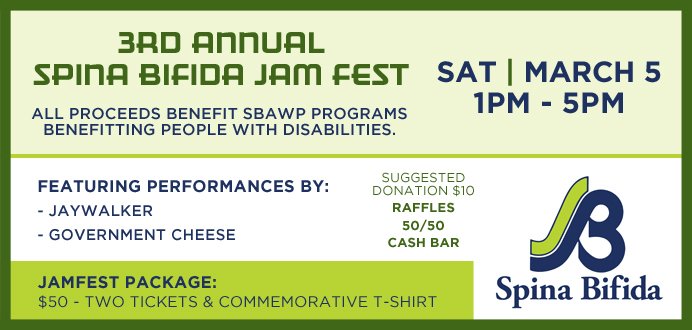 jergels's tweet photo. We're 1 month away from the 3rd Annual #SpinaBifada Fundraiser! This event is always a great time! https://t.co/jOxA2E3Iyx