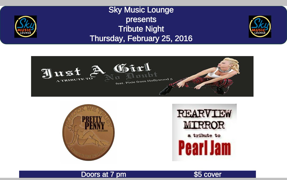 U don't want to miss this show! All ages. $5 cover