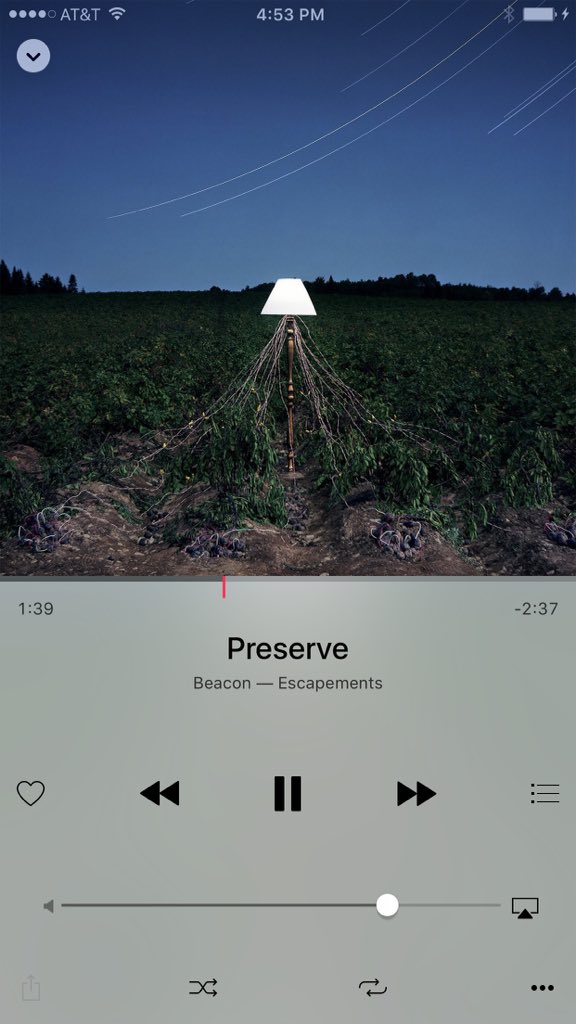 skeletalknight's tweet photo. Lampshaded. #nowplaying @beaconband #escapements https://t.co/G8ioAlBR5t