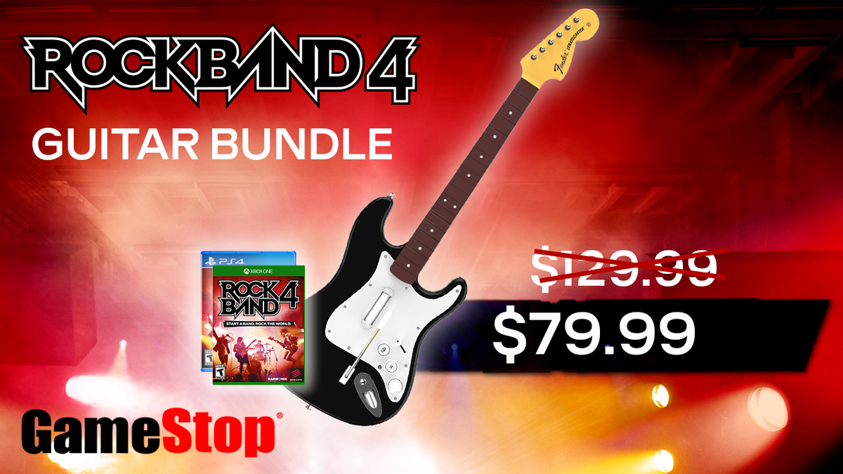 RockBand's tweet photo. A snowstorm is a great time to do taxes, then #ReFunYourRefund with #RockBand4 at @GameStop. https://t.co/jhsuC5KJlM https://t.co/OQkEK0F6j4