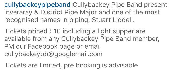 Cullybackey PipeBand tweet media