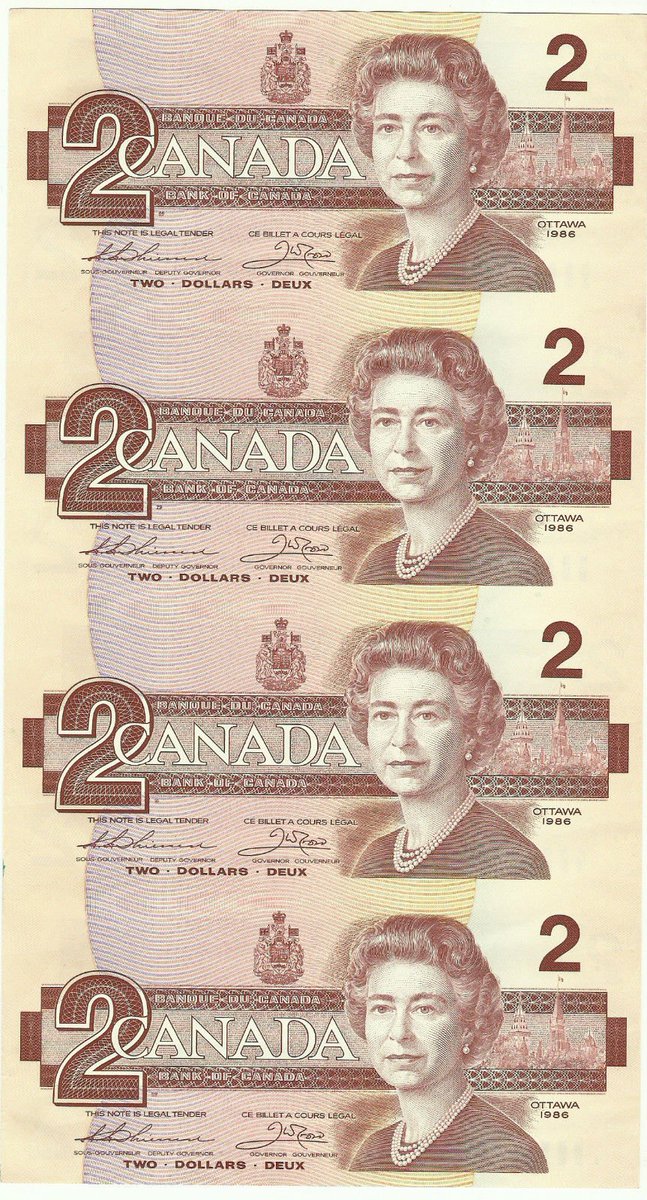 PremierCoin's tweet image. Uncut Sheet of #Canadian 1986 $2 #banknotes
goo.gl/3lgDDI

#pmg #pcgs #numismatic
