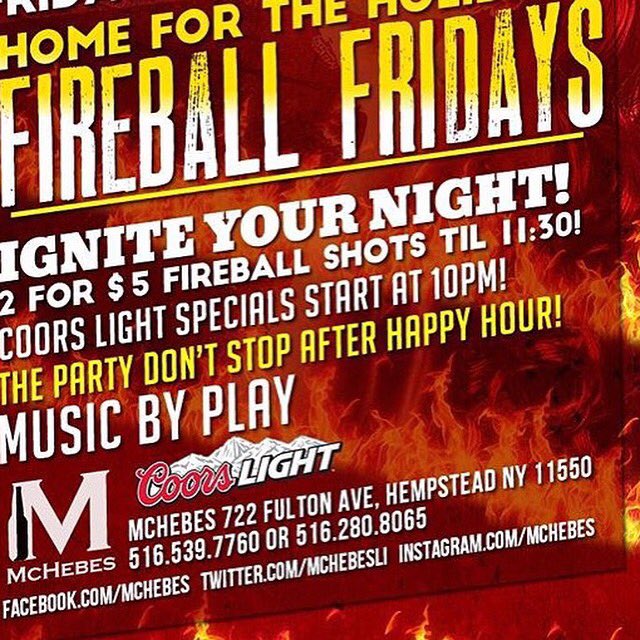 McHebes Tonight! Immediately after happy hour! Don't miss it! #Mchebes #Friday #night