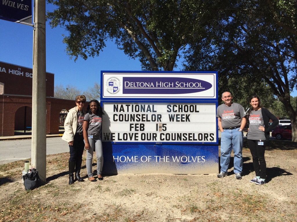 National school counselor week! <a href="/ASCAtweets/">ASCA</a> @myFSCA <a href="/DeltonaHigh/">Deltona High</a>