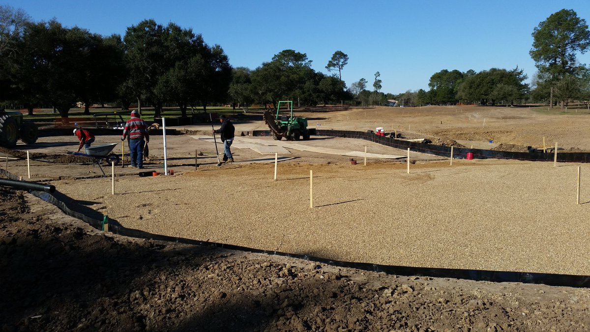 # 2 green, 1st to get the gravel subsurface layer. Love to see it coming together. Can't wait to play it.