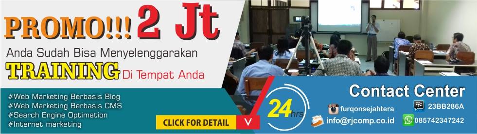 PROMO GEDHE!! Hanya 2Jt perusahaan anda bisa mengadakan pelatihan untuk karyawannya. | More info: BBM. 23BB286A