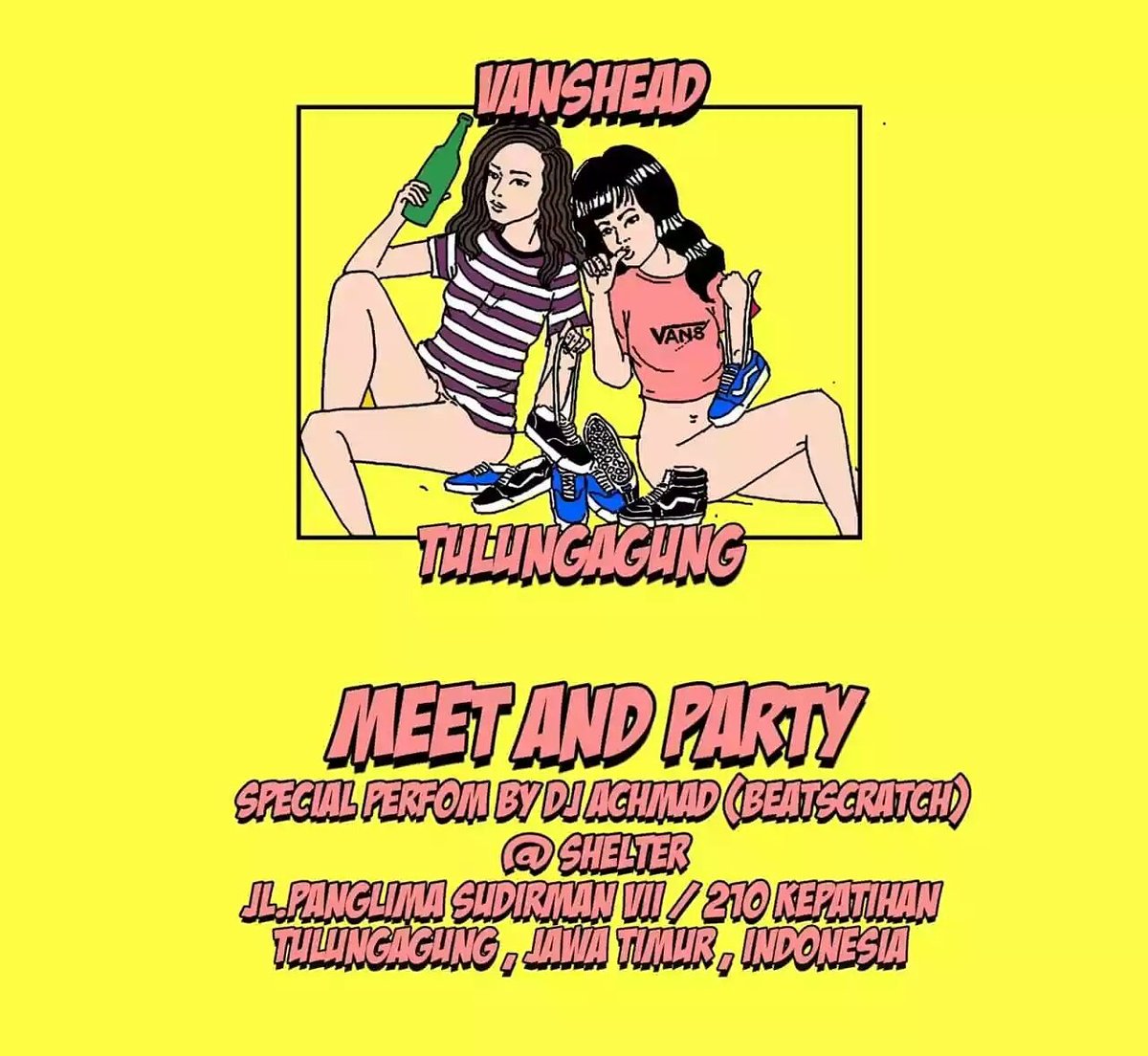 VansheadTLG's tweet photo. "Anniversary Vanshead Tulungagung" 6 feb 16
Start 03.00pm
Cp:
081331822550
Sponsored by: @sanestore, @shelter_tlg https://t.co/QuI1kjTINs