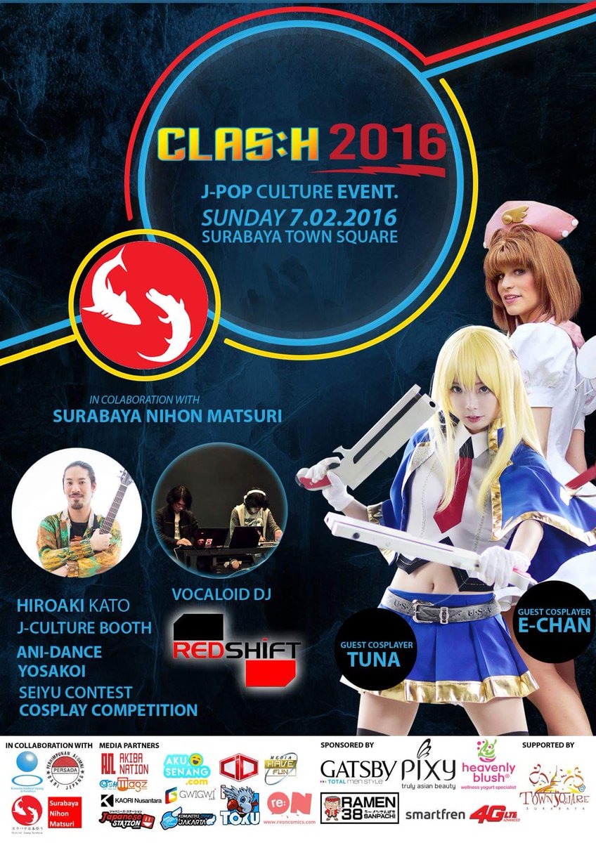 clash_cosplay's tweet photo. Are you ready for CLAS:H #Surabaya ? Tomorrow!! 💪 #CLASH2016 https://t.co/CJKWmN7TLE
