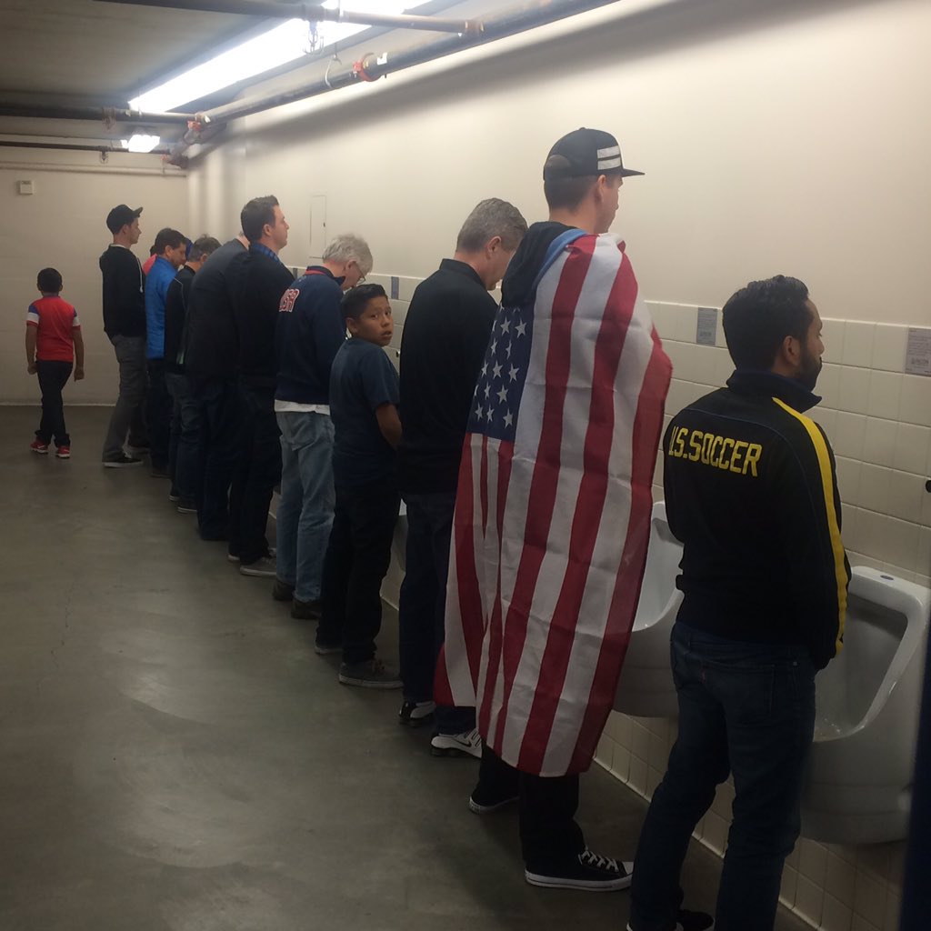 Aissociation's tweet photo. At USA vs Canada soccer game drinking Mexican beer peeing French Moroccan liquid. 
#onlyinamerica #usmnt #soccer https://t.co/3wZ4CfGsve