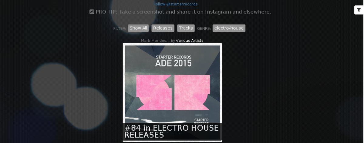 BeatTracker's tweet photo. @starterrecords is CHARTED 1x @ Beatport. BIGUP to LENNYMENDY, G V N README https://t.co/HphNlBPfet https://t.co/1NnNwH15zD