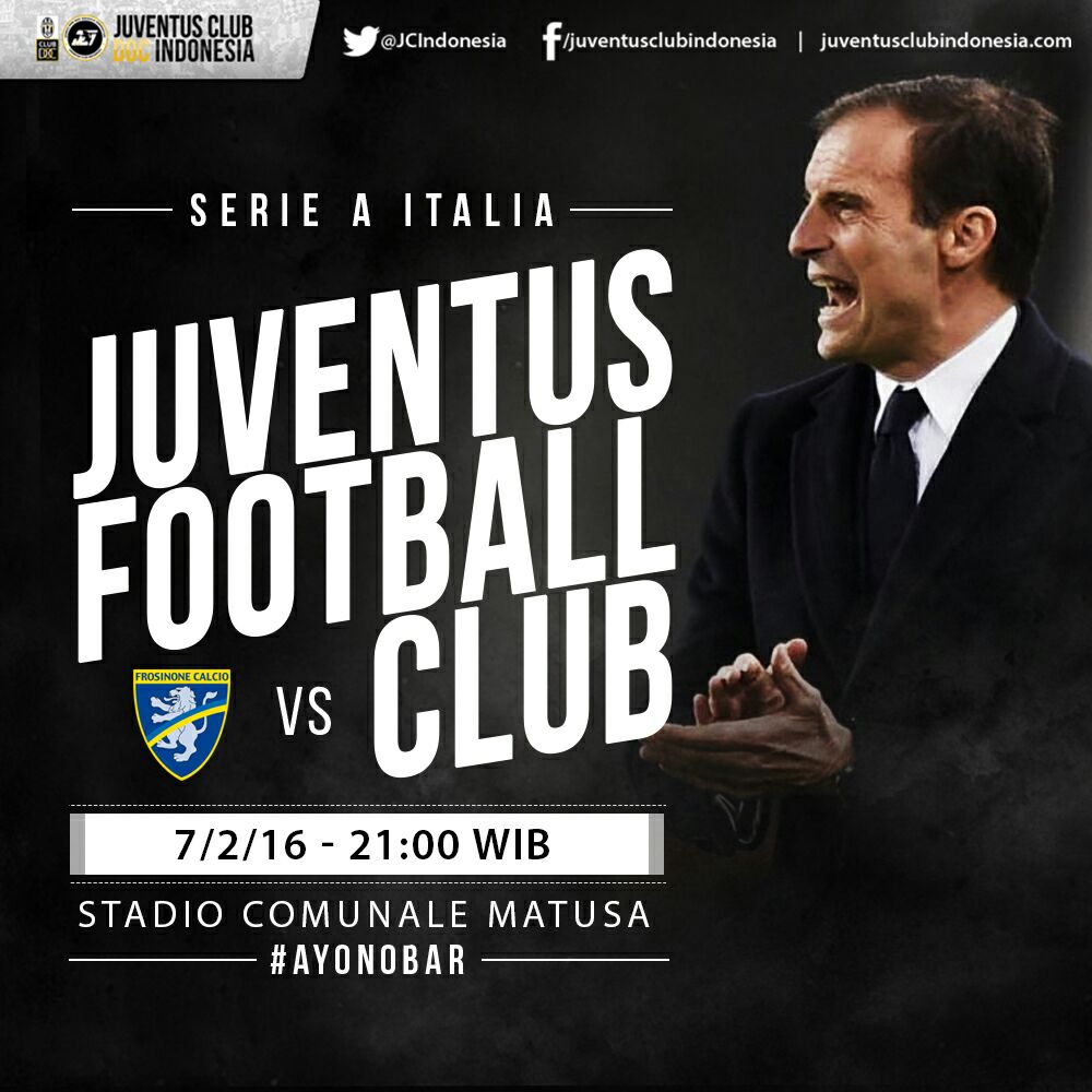JCIndonesia's tweet photo. #NextMatch #SerieA #Gio24 | Frosinone vs Juventus | Minggu, 7/2 | Pkl. 21.00 WIB | Stadio Matusa | LIVE Bein Sport 1 https://t.co/IRYvrooTED