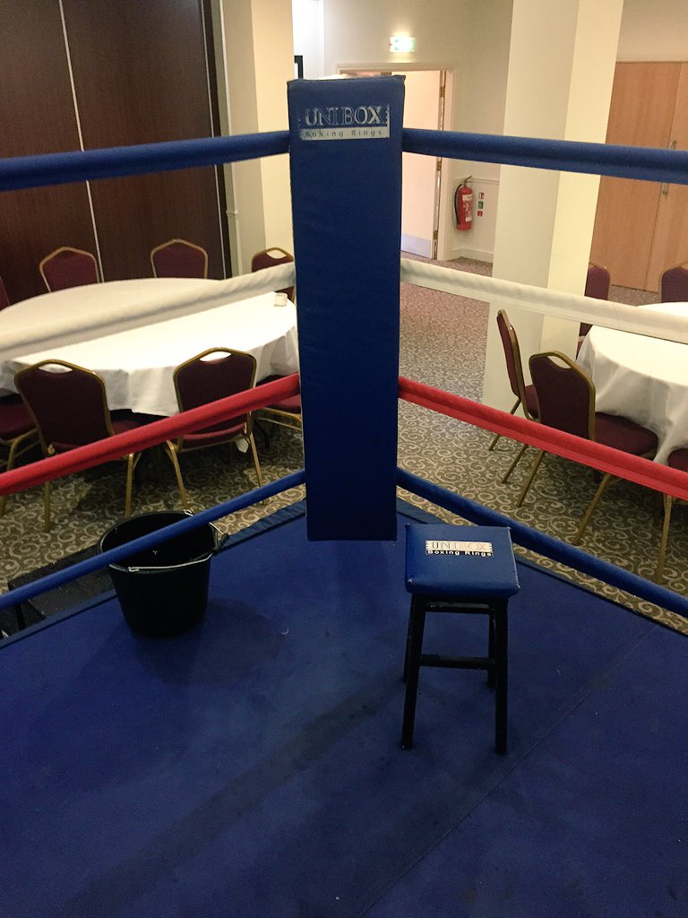 FitFactoryAbc's tweet photo. The venue &amp; boxers are ready for The Fitness Factory's third annual boxing exhibition 👊🏻💥👊🏻 https://t.co/6U8RisSq4N