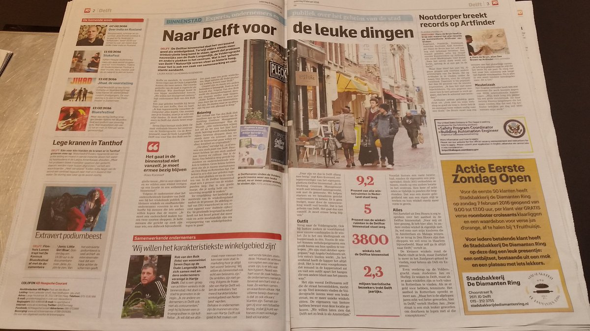 <a href="/ADDelft/">AD Delft</a> leuk! stuk nu met ze alle naar #binnenstad015 #delft #shoppen #genieten