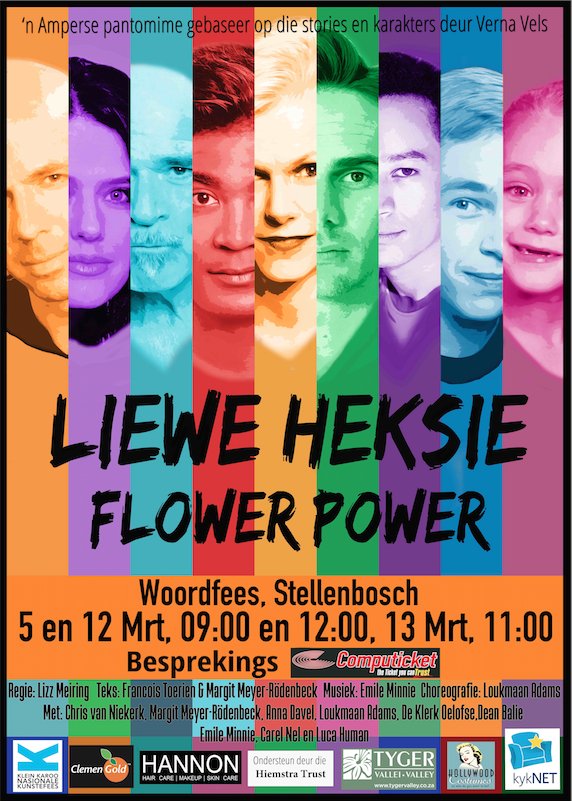 #lieweheksieflowerpower  by <a href="/Woordfees/">Toyota Stellenbosch Woordfees</a> <a href="/LizzMeiring/">Lizz Meiring Official</a> <a href="/AnnaDavel/">Anna Davel</a> <a href="/loukmaan1/">Loukmaan</a> <a href="/Carelnel/">Carel Nel</a> <a href="/de_apie/">De Klerk Oelofse</a> <a href="/kykNETtv/">kykNET TV</a> <a href="/huisgenoot/">Huisgenoot</a>