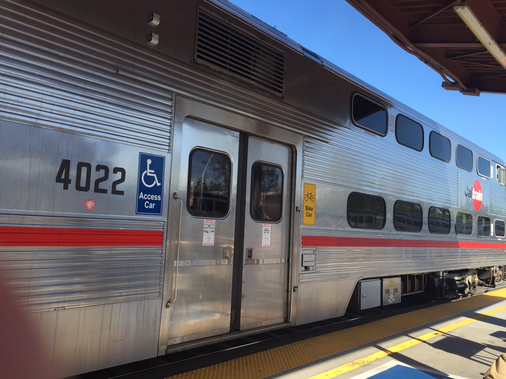 KathyGalgano's tweet photo. #CalTrains is a great way to get to #SB50 Super Bowl City! Game on! https://t.co/ymeXuonEmo