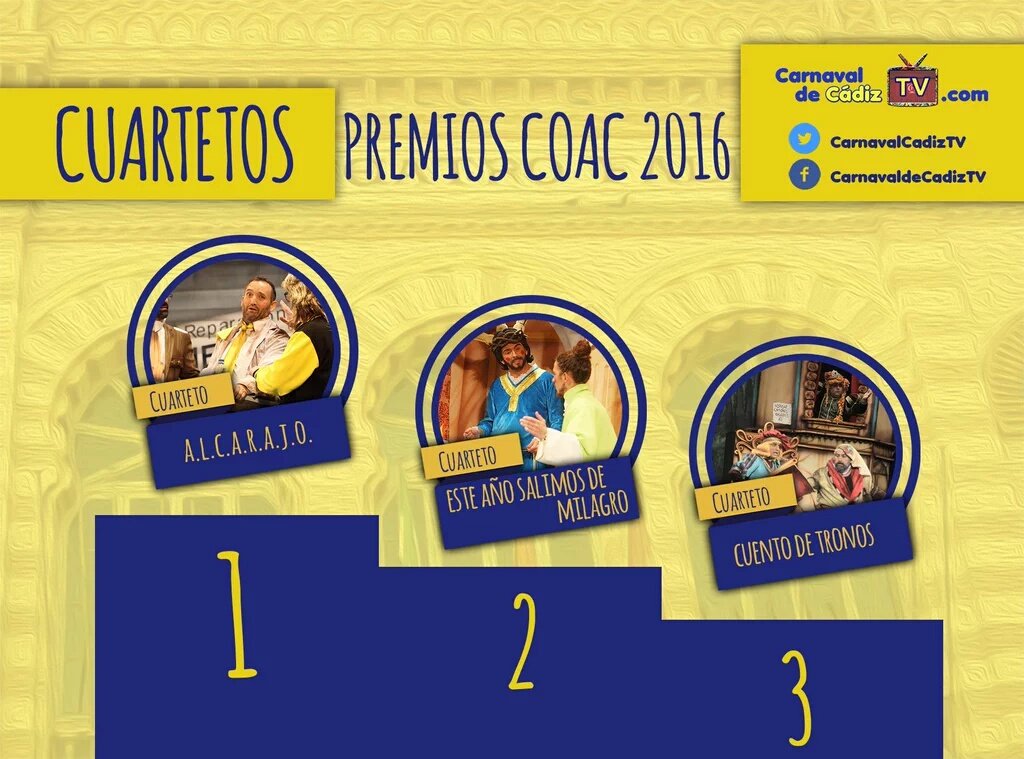pedrogonrod's tweet photo. Así ha quedado ésta #COAC2016FINAL. Gracias @CarnavalCadizTV por cómo nos has traído la actualidad carnavalera. https://t.co/DHT3Enx9Yd