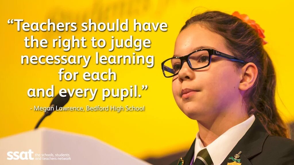 ssat's tweet photo. ICYMI: Student voice: We must do more to empower teachers. By Megan Lawrence. https://t.co/3MhgkLCCMO #SSATstudents https://t.co/mf2cOatsPT