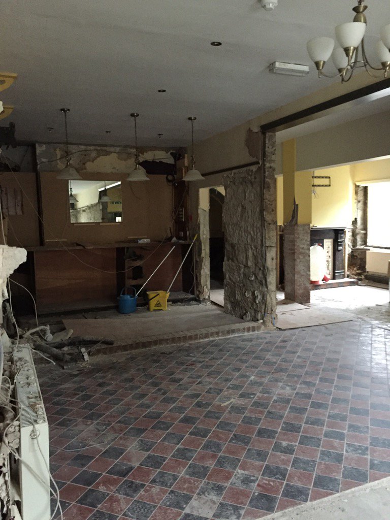 We are well on with the building work , need to dry out properly now will keep you informed of the refurbishment.