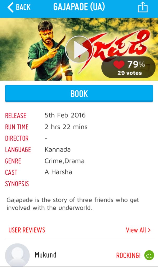 NimmaAnand's tweet photo. Nanna tamma Arun natisiruva "Gajapade" olleya reviews paditha ide. Neevinnu nodilla andre nodi
#Kannada #Sandalwood https://t.co/ckfujcgIyj