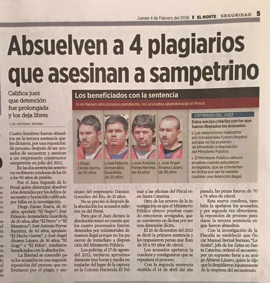 #JusticiaDamian <a href="/JaimeRdzNL/">JAIME RDZ EL BRONCO</a> porqué están libres las personas que secuestraron y mataron a Damian?