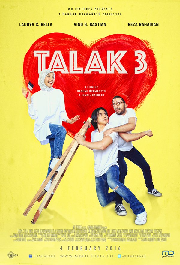 #2 #BoxOfficeIndonesia TALAK 3 sudah meraih 566.615Penonton|<a href="/Bellaudyaa/">Laudya Cynthia bella</a> <a href="/_VinoGBastian/">VinoGBastian__</a> @officialPILAREZ <a href="/MD_Pictures/">MD</a>