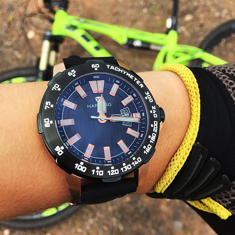 HardingWatches's tweet photo. The only watch to bring with you for the new journey. Our friend mbaawesome_ knows this very well. #mtb #bike #watch https://t.co/ghXeGb5NWI