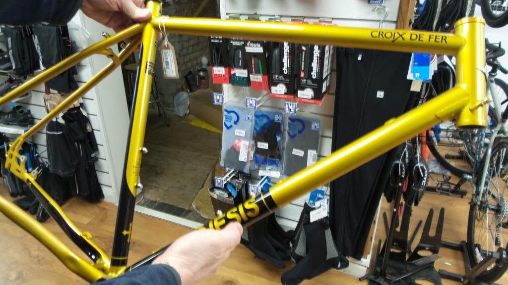 cheltenhamcycle's tweet image. Customers just got his hands on his new @GenesisBikesUK #croixdefer frame #725steel #projectbuild - Yes it £399.99
