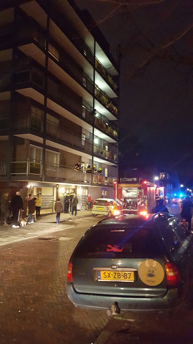 Brand in flat teylerplein