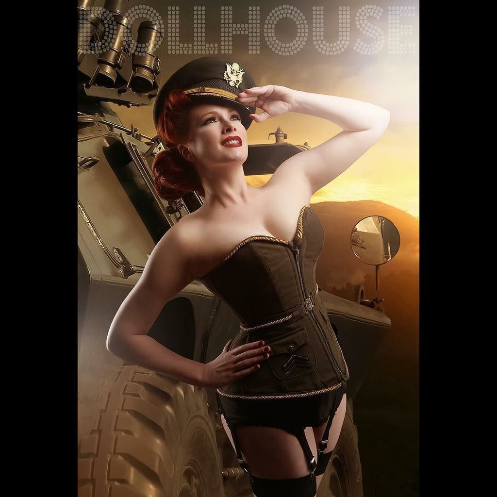 Military pinup by @dollhousephotographyuk 
#militarypinup #military #pinup #pinups #retro #vintage #wartimepinup #a…