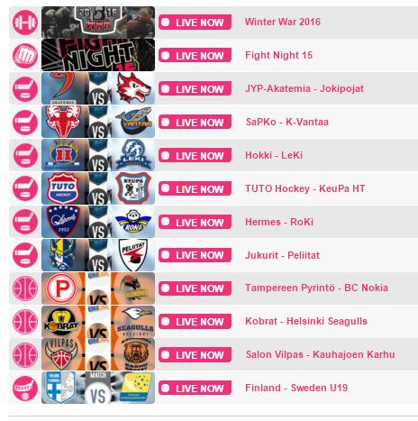 Ennätysten ilta. 12 suoraa &amp; samanaikasta striimiä meneillään! 
#fanseat #urheiluviihde #striimaus #verkkotv