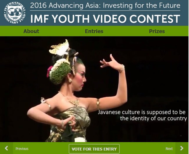 Check out the video " #AdvancingAsia from the land of Java". Vote if you like it! ow.ly/Y1zFU