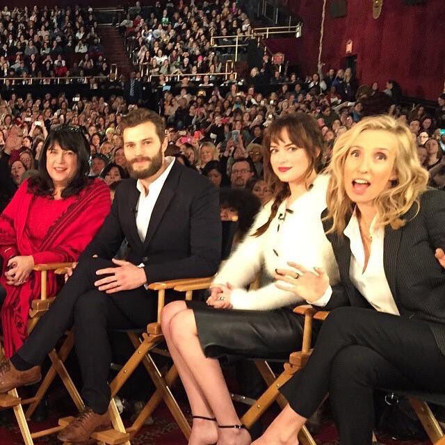 FSOG_UK's tweet photo. A few photos from the #FiftyShadesFirst NYC event 1 year ago, 6th February 2015. โค๏ธ #FiftyShades https://t.co/j3NAPTazWy