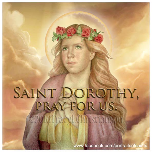 #StDorothy is the patroness of #horticulture #brewers #brides #gardeners #midwives4all #love on.fb.me/20NTOtl