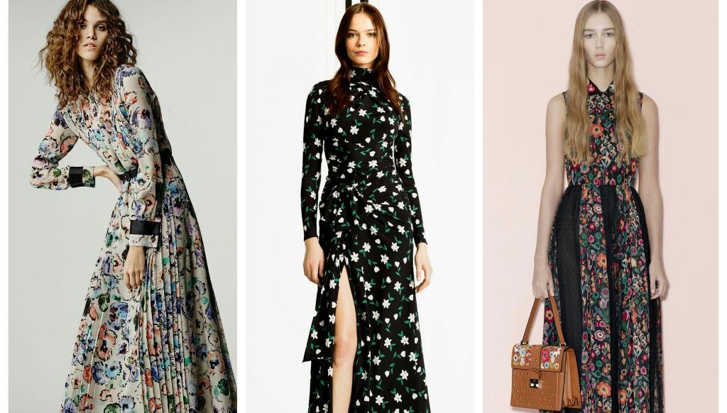 Women in bloom! #Flowers are a new #prefall2016 #trend. #Armani, #CarolinaHerrera, #RedValentino