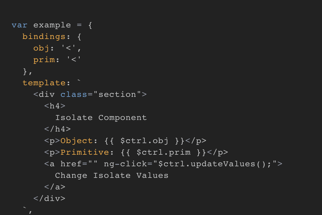 toddmotto's tweet image. *One-way* bindings just landed in @angularjs! New syntax, explanation, code embeds + usage: toddmotto.com/one-way-data-b…