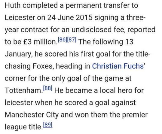 brfootball's tweet image. Leicester City fans are getting a bit excited after Robert Huth's goal at the Etihad... [via @Shouren_]