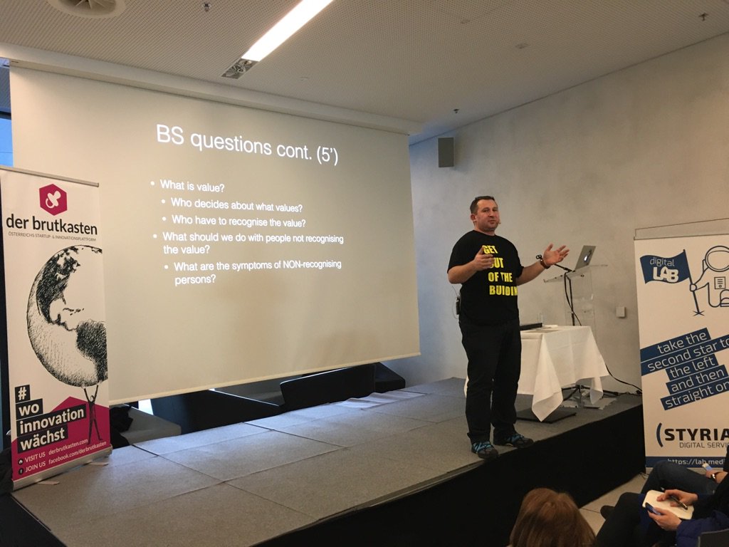 weltraumaeffche's tweet photo. Best Practises for Solution Validation by Dragan Stjepanovic #lsmgraz #lean https://t.co/FqQ49Nl0JW